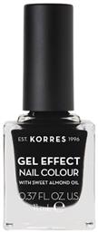 Korres Gel Effect Gloss Βερνίκι Νυχιών Μακράς Διαρκείας 100 Black 11ml από το Pharm24