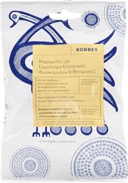 Korres Καραμέλες με Εκχύλισμα Ελληνικού Φασκόμηλου & Βιταμίνη C Λεμόνι 50gr