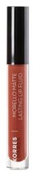 Korres Morello Matte Lasting Lip Fluid Long Lasting Liquid Κραγιόν Matte 3.4ml