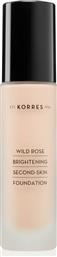 Korres Wild Rose Brightening Second-Skin Liquid Make Up SPF15 WRF1 30ml από το Pharm24