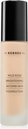 Korres Wild Rose Brightening Second-Skin Liquid Make Up SPF15 WRF2 30ml από το Pharm24