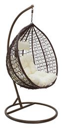 Κούνια Φωλιά με Βάση Zafer Rattan Καφέ Μ106xΠ103xΥ200cm από το Designdrops