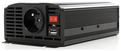 Kraft & Dele Inverter Αυτοκινήτου 500W για Μετατροπή 12V DC σε 230V AC με 1xUSB από το EasyU