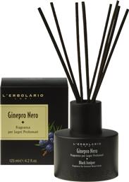 L' Erbolario Αρωματικό Χώρου με Sticks Ginepro Nero Black Juniper 125ml από το PharmaGoods