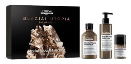 L'Oréal Professionnel Absolut Repair Molecular Glacial Utopia Limited Edition Σετ Περιποίησης Μαλλιών με Σαμπουάν και Serum 3τμχ