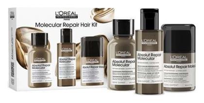 L'Oréal Professionnel Absolut Repair Molecular Σετ Περιποίησης Μαλλιών για Αναδόμηση & Θρέψη 3τμχ