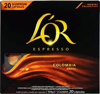 L'Or Κάψουλες Espresso Colombia Συμβατές με Μηχανή Nespresso 20caps
