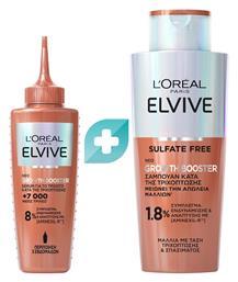 L'Oreal Paris Elvive Growth Booster Σετ Περιποίησης Μαλλιών κατά της Τριχόπτωσης 2τμχ