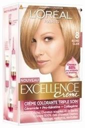 L'Oreal Paris Excellence Cream Colour 8 Ξανθό Ανοιχτό 48ml