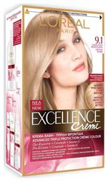 L'Oreal Paris Excellence Creme 9.1 Ξανθό Πολύ Ανοιχτό Σαντρέ