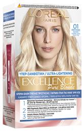 L'Oreal Paris Excellence Pure Blonde Σετ Βαφή Μαλλιών 01 Ultra Light Natural Blonde 48ml από το ΑΒ Βασιλόπουλος