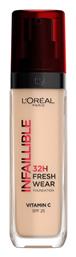L'Oreal Paris Infaillible 32h Fresh Wear Liquid Make Up SPF25 132 Warm Undertone 30ml