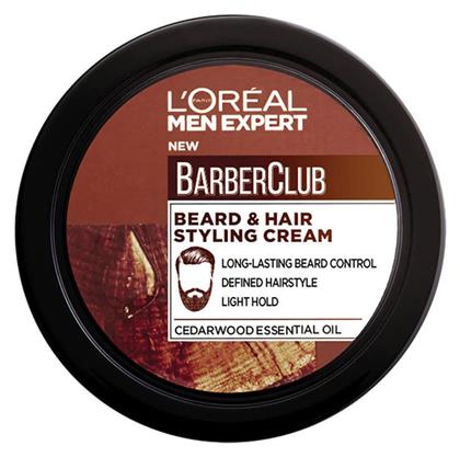 L'Oreal Paris Κρέμα Μαλλιών Men Expert BarberClub για Διαμόρφωση με Ελαφρύ Κράτημα 75ml από το e-Fresh