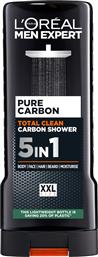 L'Oreal Paris Men Expert Cleansing Carbon 5 in 1 Αφρόλουτρο για Άνδρες 400ml