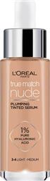 L'Oreal Paris True Match Nude Tinted Serum Liquid Make Up Light Medium 30ml