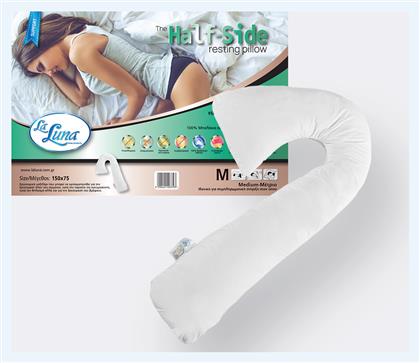 La Luna Μαξιλάρι Θηλασμού & Εγκυμοσύνης The Half-Side Support Pillow Λευκό 150cm από το Katoikein