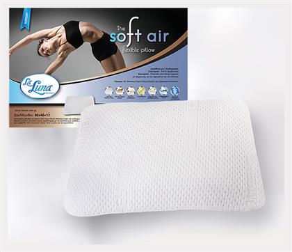 La Luna Soft Air Flexible Μαξιλάρι Ύπνου Memory Foam Ανατομικό Μέτριο 40x60x12cm από το Katoikein