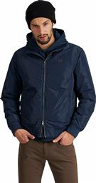 La Martina ανδρικό μονόχρωμο jacket με ψηλό λαιμό ''Quon'' - QMO003-PA004 - Μπλε Σκούρο από το Notos