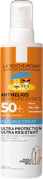 La Roche Posay Αδιάβροχο Παιδικό Αντηλιακό Spray Anthelios Dermo-Pediatrics για Πρόσωπο & Σώμα SPF50+ 200ml από το Attica The Department Store
