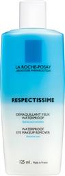 La Roche Posay Waterproof Remover Υγρό Ντεμακιγιάζ Respectissime Eye Makeup για Ευαίσθητες Επιδερμίδες 125ml