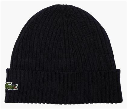 Lacoste Beanie Unisex Σκούφος με Rib Πλέξη σε Navy Μπλε χρώμα από το Notos