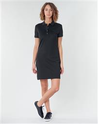 Lacoste Mini All Day Φόρεμα Μακό με Κουμπιά Μαύρο από το Notos