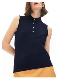 Lacoste Γυναικεία Polo Μπλούζα Αμάνικη Navy Μπλε από το Karakikes