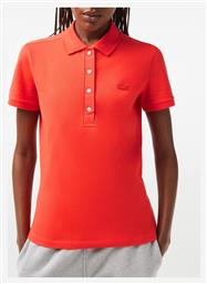 Lacoste Γυναικεία Polo Μπλούζα Κοντομάνικη Dark Red από το Z-mall