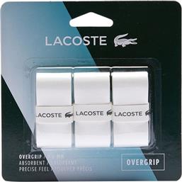 Lacoste Overgrip Λευκό 3τμχ