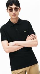 Lacoste Petit Piqué Ανδρικό T-shirt Polo Μαύρο