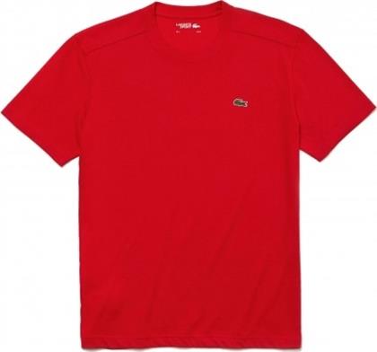 Lacoste Technical Jersey Αθλητικό Ανδρικό T-shirt Κόκκινο Μονόχρωμο από το Altershops