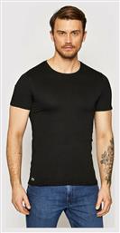 Lacoste TH3321 Ανδρικές Φανέλες Κοντομάνικες σε Μαύρο Χρώμα 3Pack