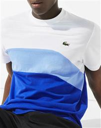 Lacoste Ανδρικό T-shirt Με Ρίγες Μπλε από το Plus4u
