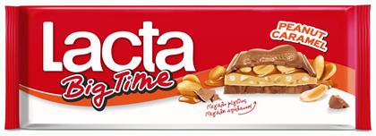 Lacta Big Time Σοκολάτα Γάλακτος Peanut Caramel 276gr