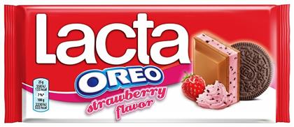 Lacta Oreo Σοκολάτα Γάλακτος Strawberry Flavor 105gr