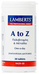 Lamberts A to Z Multivitamins Πολυβιταμίνη Πολυβιταμίνες & Μέταλλα 1τμχ