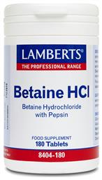 Lamberts Betaine HCI with Pepsin 180 ταμπλέτες