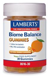 Lamberts Biome Balance Gummies 30 ζελεδάκια Πορτοκάλι