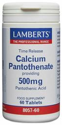 Lamberts Calcium Pantothenate 500mg 60 ταμπλέτες