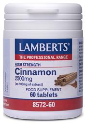 Lamberts Cinnamon 2500mg 60 ταμπλέτες από το Pharm24