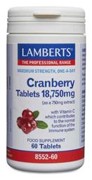 Lamberts Cranberry 18.75mg 60 ταμπλέτες Cranberry από το Pharm24