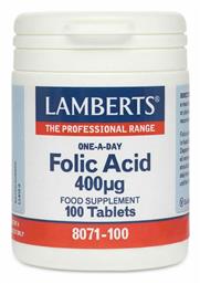 Lamberts Folic Acid Βιταμίνη 400mcg 100 ταμπλέτες από το Pharm24