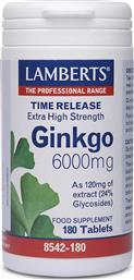 Lamberts Ginkgo Biloba Extract 6000mg 180 ταμπλέτες από το Pharm24