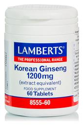 Lamberts Korean Ginseng 60 ταμπλέτες από το CareLife