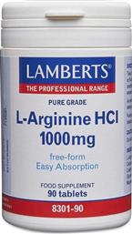 Lamberts L-Arginine HCl 1000mg 90 ταμπλέτες από το Public