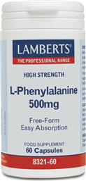 Lamberts L-Phenylalanine 500mg 60 κάψουλες