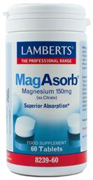 Lamberts MagAsorb 150mg 60 ταμπλέτες