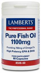 Lamberts Maximum Strength Pure Fish Oil Ιχθυέλαιο 1100mg 60 κάψουλες