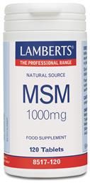 Lamberts Msm Συμπλήρωμα για την Υγεία των Αρθρώσεων 1000mg 120 ταμπλέτες