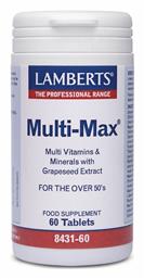 Lamberts Multi-Max Πολυβιταμίνη κατάλληλη για ενήλικες 50+ 60 ταμπλέτες